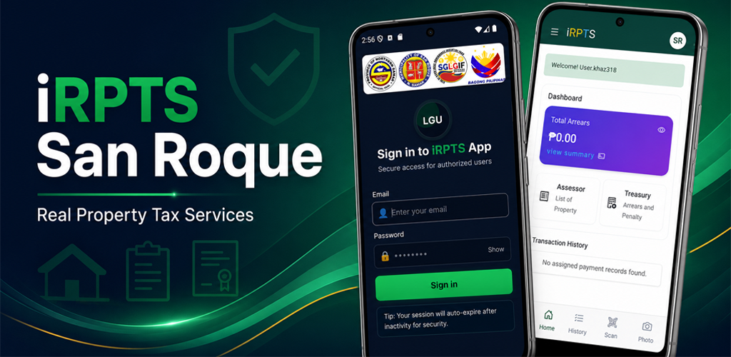 iRPTS San Roque mobile application preview