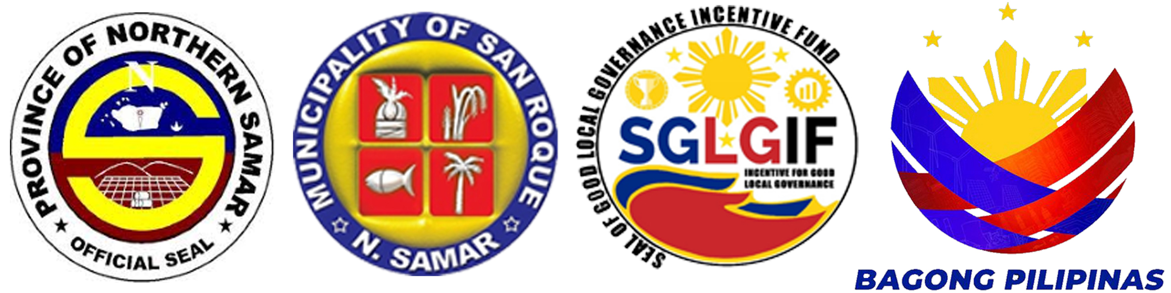 Province, Municipality, SGLGIF and Bagong Pilipinas logos